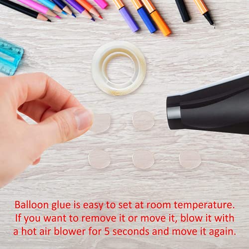 300Pcs Balloon Glue Point Dot Removable Glue Adhesive Clear Sticky Tack Crafts Tape Dots for Artcraft Supplies Wedding Party Decoration