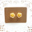 200PCS Earring Display Cards,Kraft Paper Earrings Tags, 1" x 1.4" Ear Stud Earring Card (Brown)