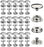 500 Pieces Stainless Steel Snap Fastener, BetterJonny 15mm Heavy Duty Snap Button Press Stud Cap for Marine Boat Canvas Bag Leather DIY Craft