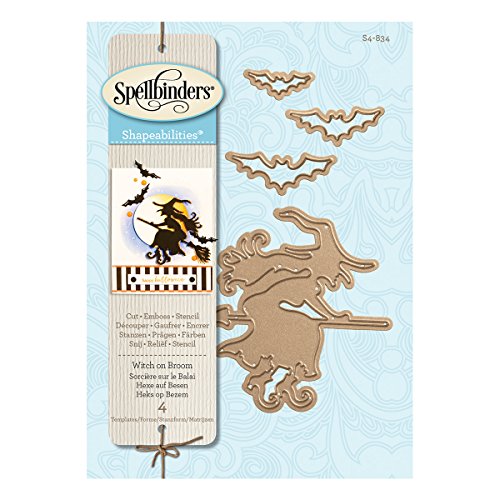 Spellbinders Shapeabilities Witch on Broom Etched/Wafer Thin Dies