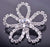 KAOYOO 10Pcs Crystal Rhinestone Butterfly Embellishments Buttons,Sew on Buttons for DIY,Decoration(28mm)