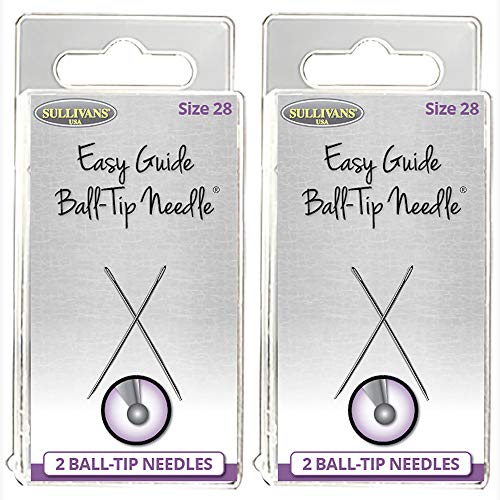 The Easy Guide Ball-Tip Needles Size 26 and Size 28 Bundle, 4 Packages, 8 Needles