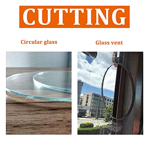 Cionyce Circle Glass Cutter 11.81" Max. Round Dia Adjustable Circular Glass Cutter with Suction Cup