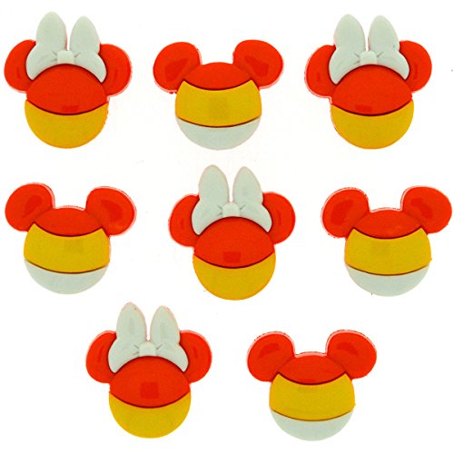 Dress It Up 7923 Disney Button & Embellishments, Mickey & Minnie Candy Corn
