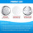 600 Pieces Blank Button Making Supplies Round Badge Button Parts Metal Button Pin Badge Kit for Button Make Machine, Including Metal Shells Metal Back Cover and Clear Film (2.28 Inches)