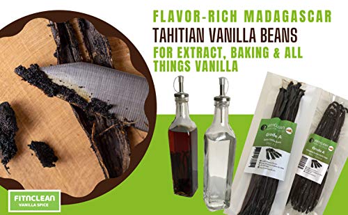50 Grade A Madagascar Vanilla Beans. Certified USDA Organic. ~5" by FITNCLEAN VANILLA. Bulk for Extract and all things Vanilla. Fresh Bourbon NON-GMO Pods