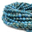 ABCGEMS (2mm Large Hole) Brazilian Navy-Blue Apatite Beads (Rare Dark Blue Color- Mohs Hardness 5) Natural Gemstone DIY Jewelry Making - Men, Women, Healing, Energy, Round, Tiny, 6mm