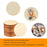 Coopay 120 Pieces 2 Inch Wooden Circles, Unfinished Round Wood Slices Natural Wooden Cutouts for Door Hanger, Painting, Wedding, Home Decoration DIY Wood Craft Supplies