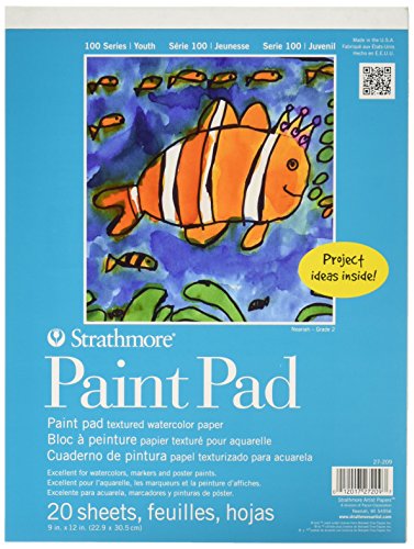 Strathmore (27-209 100 Series Youth Paint Pad, 9 by 12", 20 Sheets