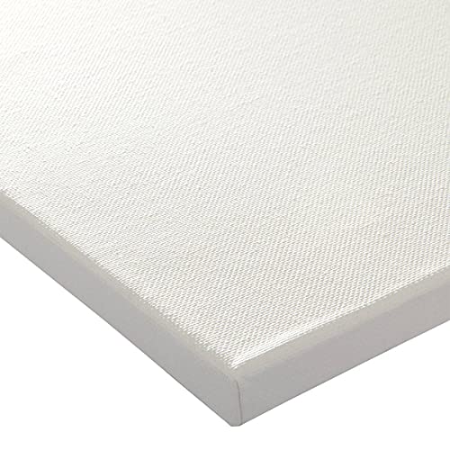 KINGART 801-8 White 9" x 12" Stretched Canvas, Pack of 8, Gesso Primed - 100% Cotton Blank Canvases, 5/8" Profile, Art Supplies for Oil and Acrylic Painting