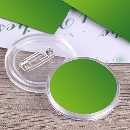Sumind 36 Pack 1.5 Inch Acrylic Design Button Badge Clear Button Pin Badges Kit for Craft Supplies or DIY Badges