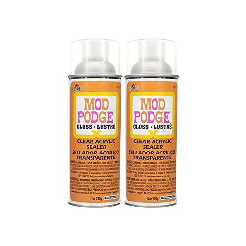 Mod Podge 1470 Clear Acrylic Sealer, 12 oz, Gloss (2)
