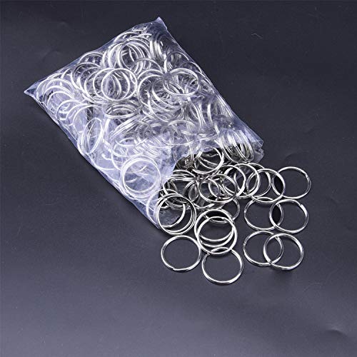Livder 200 Pieces Split Key Rings Bulk for Keychain and Art Crafts, 1 Inch