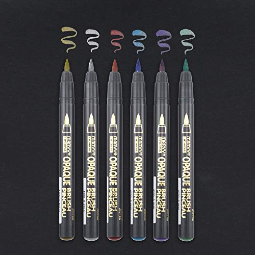 Marvy Uchida Set Opaque Brush Marker, Multiple