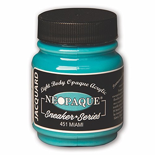 Jacquard Sneaker Series Neopaque Paint, Highly Pigmented, Flexible and Soft, For Use on a Variety of Surfaces, 2.25 Ounces, Miami
