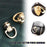 D Ring for Purse Leather Rivets 8pcs Metal Ball Studs Screw Rivets for Leather 360°Rotatable Handbag Hardware for Purse Making Backpack Phone Case Dog Collar DIY Leather Craft Accessories-2 Colors