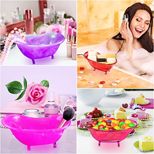 Juome Bathtub Resin Molds Silicone, Resin Bathtub Storage Box Molds for Epoxy Resin, DIY Casting Crafts Jewelry Candy Container, Home Decoration