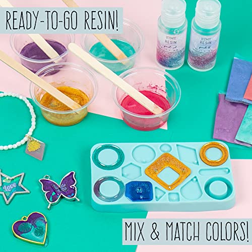 STMT D.I.Y. Resin Jewelry Studio, All-in-One Resin Jewelry Making Kit with Resin Jewelry Molds, Fun DIY Jewelry Kit to Make Your Own Necklaces, Bracelets & More, Great Gift for Teen Girls 14+