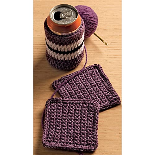 Boye Ergonomic Steel and Aluminum Crochet Hook Set, Sizes 00-14 and D-K, Multicolor 25 pcs