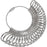 MUDDER Stainless Steel Finger Sizer Measuring Ring Tool, Size 1-13 with Half Size, 27 Pcs
