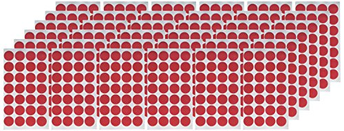 Charles Leonard Color Coding Dots, Self-Adhesive Labels, 0.75 Inch Diameter, Red, 1000-Count Box (45130)