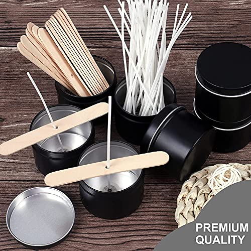 DINGPAI 100pcs Cotton Candle Wicks, 6 inches Low Smoke Pre-Waxed Candle Wicks for Candle Making, Candle DIY