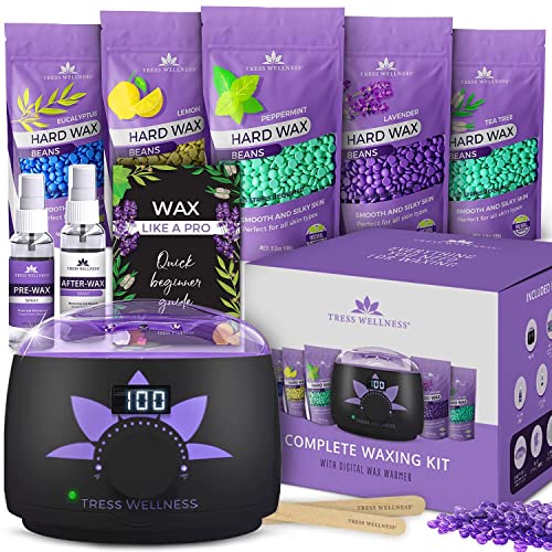 Tress Wellness Waxing Kit for Brazilian wax +Easy to use +For Sensitive skin +Digital Display