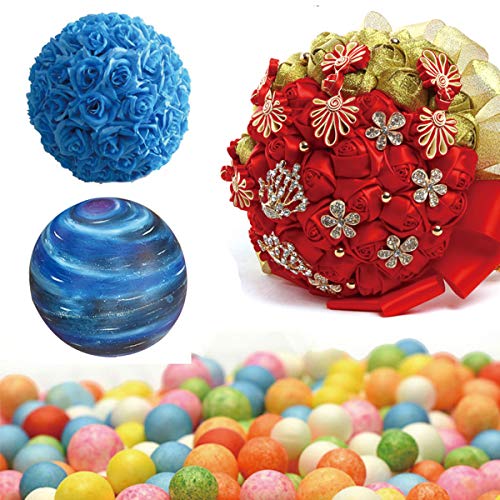 DIYASY 100 Pcs Mini Craft Foam Balls,1Inch Mini Styrofoam Balls for DIY Art Craft, School Projects and Home Decoration.