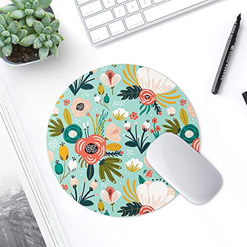 Nipichsha Sublimation Blank Mouse Pad, 20 pcs White Round Rubber Mouse Mat for DIY Crafts Sublimation Heat Transfer Press Printing Vinyl Projects Supplies, Blanks Mousepad in Bulk, 7.87 x 7.87 inch
