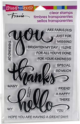 Stampendous Big Words Thanks Clear Stamp Set