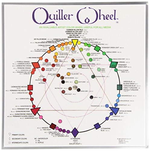 Jack Richeson JACK-499987 Quiller Color Wheel for All Media by Stephen Quiller, 8.5 by 8.5-Inch