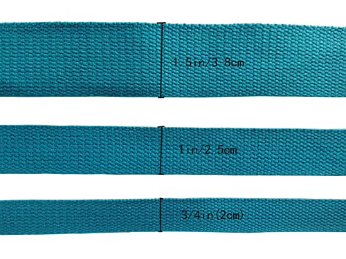 Yo Yo Cotton Webbing 1.5 Inch 5 Yards Mediumweight Polyester Cotton Webbing Strap for Cloth Tote Bags Leash Straps Crafts Outdoor Accessories (1.5 Inch --5 Yards, 050119 Navy Blue)