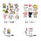 Kids DIY Heat Transfer Stickers Iron on Transfers Patches Set 2 Sheets Assorted Cute Animal Iron on Appliques Patches for T-Shirt Clothing Jeans Backpacks