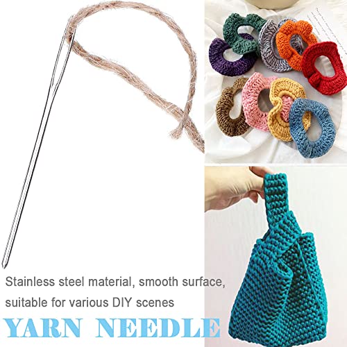 KORLEHOME Yarn Needles,15 Pcs Large Eye Blunt Needles ,Crafting Needles,Weaving Needles black K01 K01