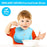 3 Pack Silicone Baby Bib for Babies & Toddlers (6-72 Months), Waterproof, BPA Free, Green Pink and Blue, Easy Wipe Clean