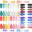30 Pcs 1/8 Inch by 164 Yards Solid Color Satin Ribbon Double Faced Hair Ribbon Polyester Fabric Ribbon for Gift Wrapping Sewing DIY Crafts Bow Making Wedding Decor, 30 Colors