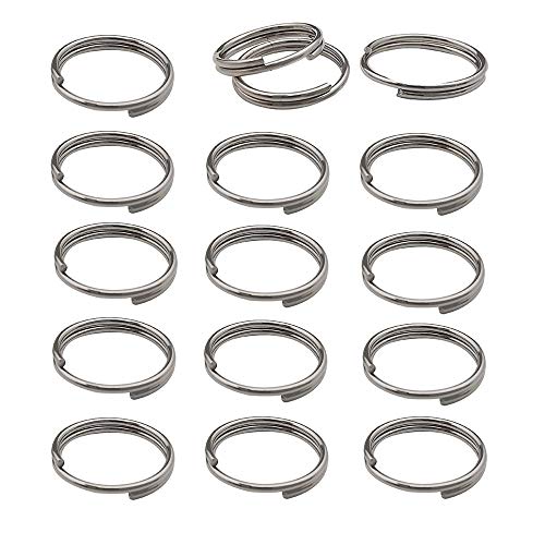 500pcs Stainless Steel Split Rings Double Loop Jump Rings Mini Connector Key Rings for Jewelry Making Necklaces Bracelet Earrings (0.7x10mm-12652)