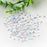 Jmassyang 6200pcs 3mm 4mm 5mm 6mm Resin Rhinestone Flat Back AB Jelly Color Glitter Rhinestone for DIY Craft Shoes Clothes Tumblers Scrapbooking Phone Case (3+4+5+6mm, White AB)