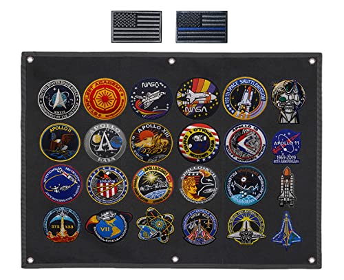 45x30 inch Tactical Patch Display Panel Patch Wall Display Board Patch Storage Holder Patch Frame for Collecting & Showing Military Army Combat Morale Uniform Hook and Loop Emblems Badge Patch-XL