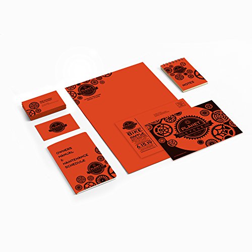 Astrobrights Colored Cardstock, 8.5” x 11”, 65 lb/176 GSM, Orbit Orange, 250 Sheets (22761)