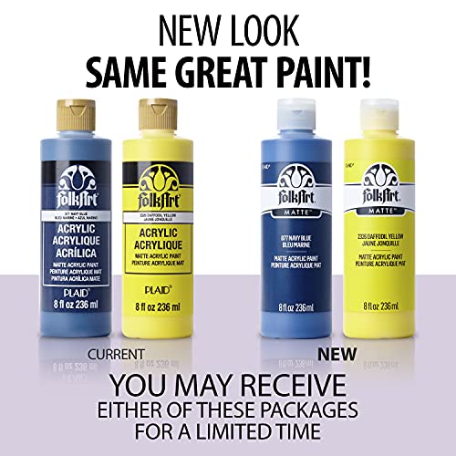 FolkArt Acrylic Paint in Assorted Colors (8 oz), , Navy Blue