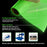Viewmoi Glow in Dark Heat Transfer Vinyl Luminous HTV Neon, 10 Inch by 5 Feet Luminous PU HTV Vinyl Bundle Rolls for T-Shirt (White to Green Light)