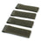 X2TKTACT Molle Strips for Attaching Tactical ID Patches - for 3-inch high Patches, Patches Display Tactical Molle Strips for Badges- 4-Count (Army Green)