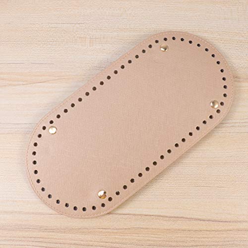 HEALLILY Bag Bottom Insert Pu Leather Handbag Bottom Shaper Pad Cushion for Handmade DIY Bag Accessories (Golden)