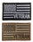 Antrix 2 Pack Tactical USA US American Flag Veteran Patch Fully Embroidered US Army Navy Air Force Coast Guard Veteran Military Applique Emblems Badges Patch- Veteran