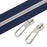 YIXI-SBest Metallic Nylon Coil Zippers #5 10 Yards Sewing Zippers Bulk DIY Zipper by The Yard Bulk with 20PCS Zipper Slider for DIY Sewing (Silver Teeth Blue Tape)