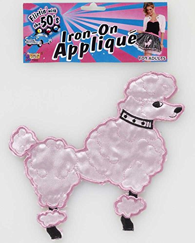 ledchristmaslighting Forum Novelties Iron On Pink Poodle Applique Patch Sewing Clothing Skirt Accessories 50's 60's