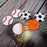Honbay 90PCS Foam Sports Balls Stickers Self Adhesive Basketball Baseball Soccer Stickers Decals for Ball Themed Party Decorations Scrapbooking (3 Style)