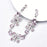 Crystal Bridal Belt Rhinestone Applique Strass Flower Motif Trim Chain Sewing on Garment Shoes Bags DIY (Pink, 29.5CM*3.5CM)