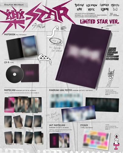 tray Kids ROCK-STAR 8th Mini Album LiMited STAR + 2 Photobook Set (Ship by DHL)